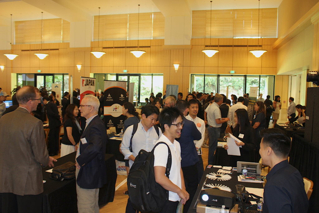 Innovation Awards attendees visiting sponsor booths